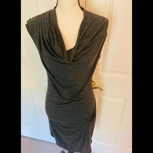 Mid length asymmetrical neckline dress by Max Studio size large
